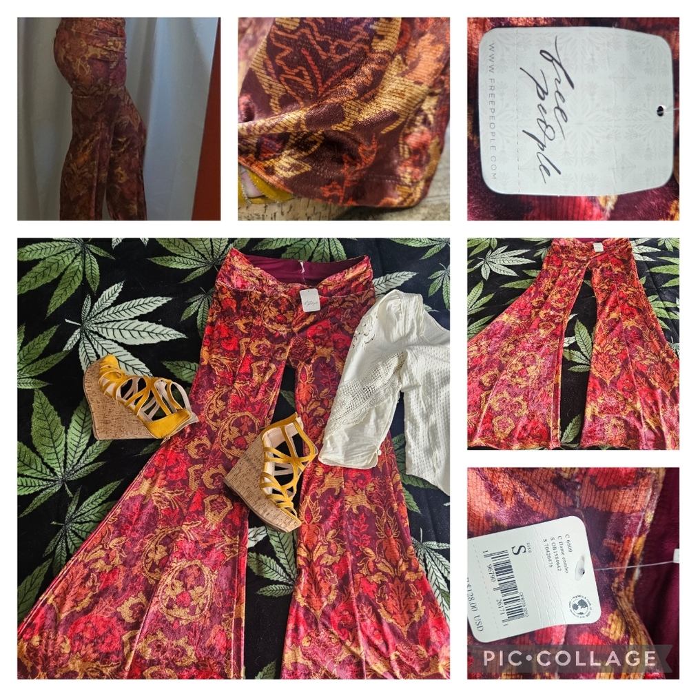 Free People Low-Rise Bell Bottoms